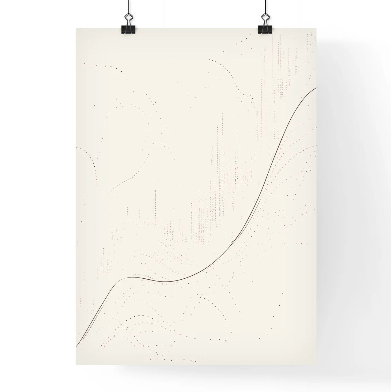 Financial Charts Poster - A White Back Poster