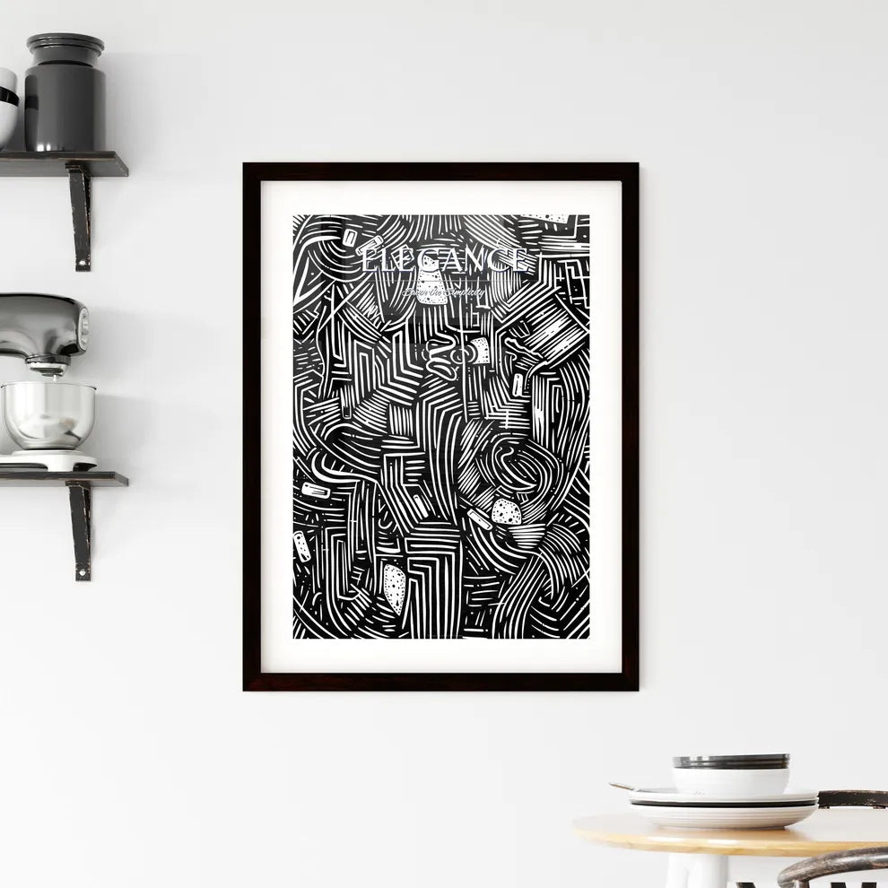 Fine Art - A Black And White Ar Framed Print