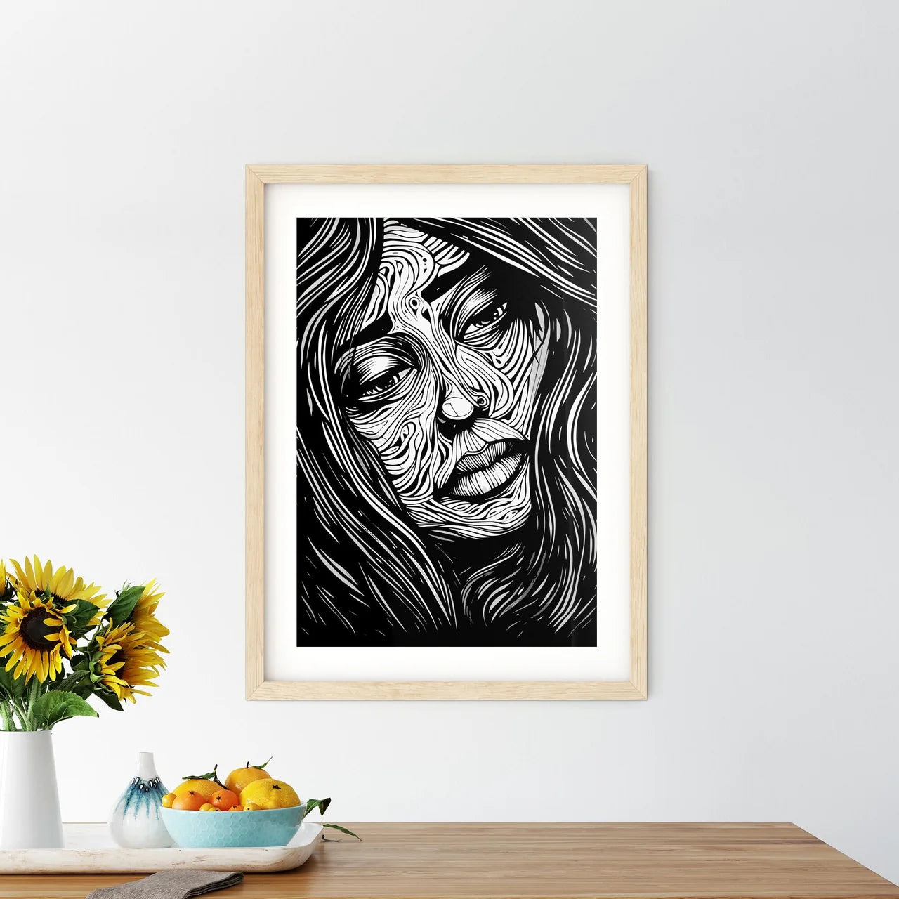Fine Art - A Black And  Framed Print