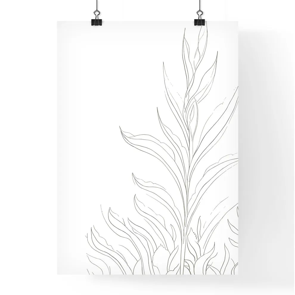 Growing Plant - A Drawing Of Poster