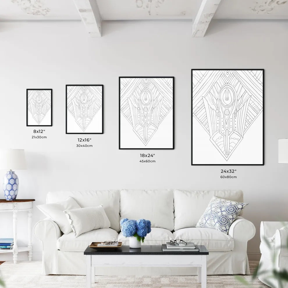 Hamsa Hands Poster  Size Chart