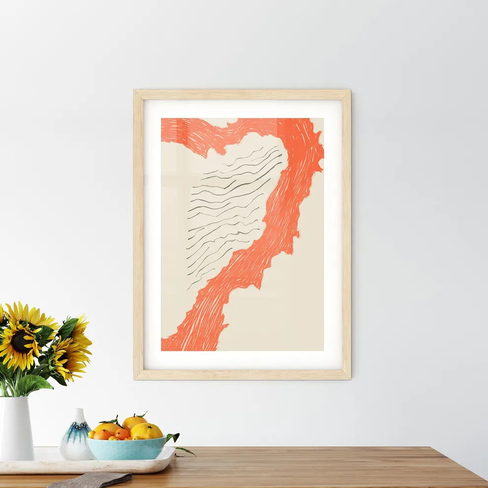 Island In The Sun - A Drawing Of Framed Print