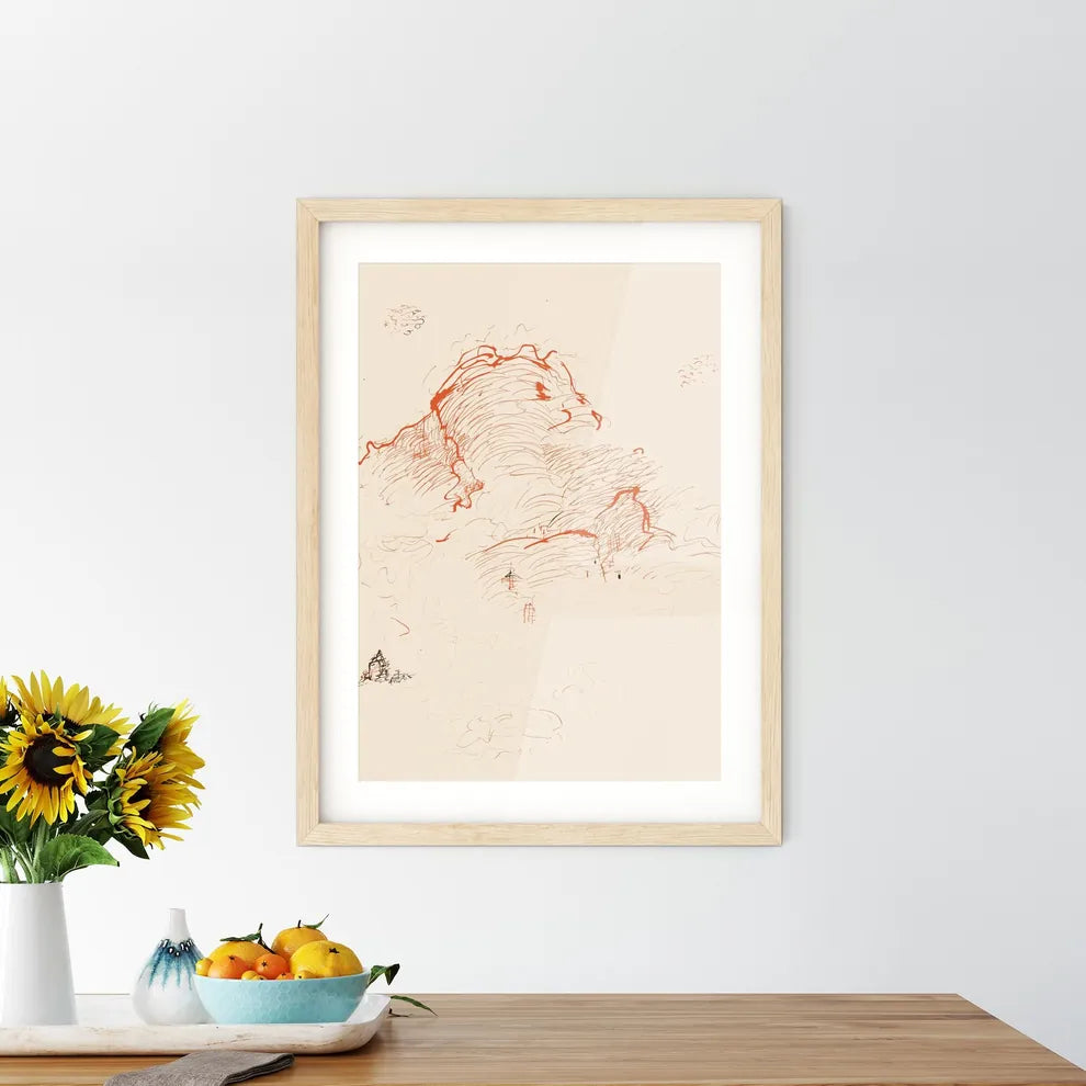 Island In The Sun - A Drawing Of Framed Print