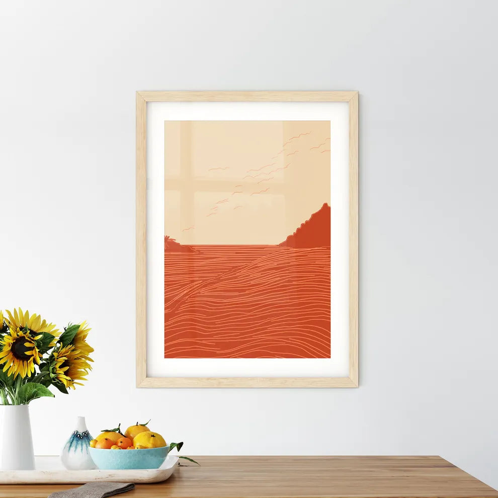 Island In The Sun - A Landscape  Framed Print