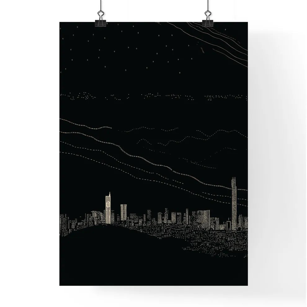 Istanbul Skyline - A City At Night With Lights Poster