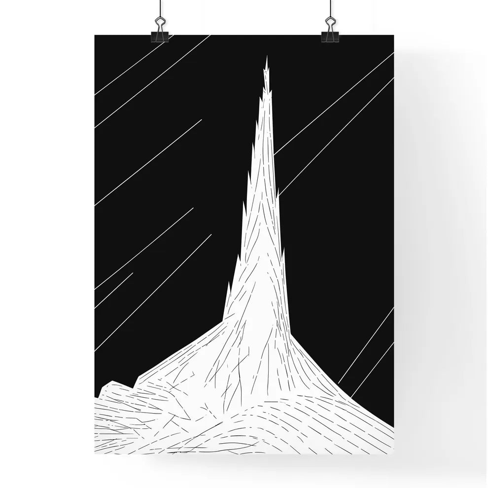 Istanbul Tower - A White Obje Poster