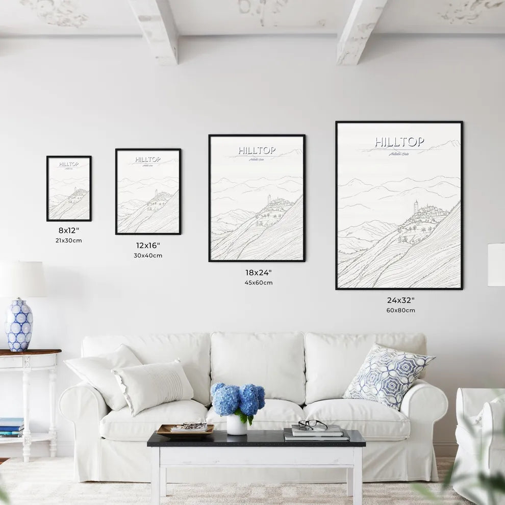 Italy - A Drawing Of A Castle On - Kitchen Hangings