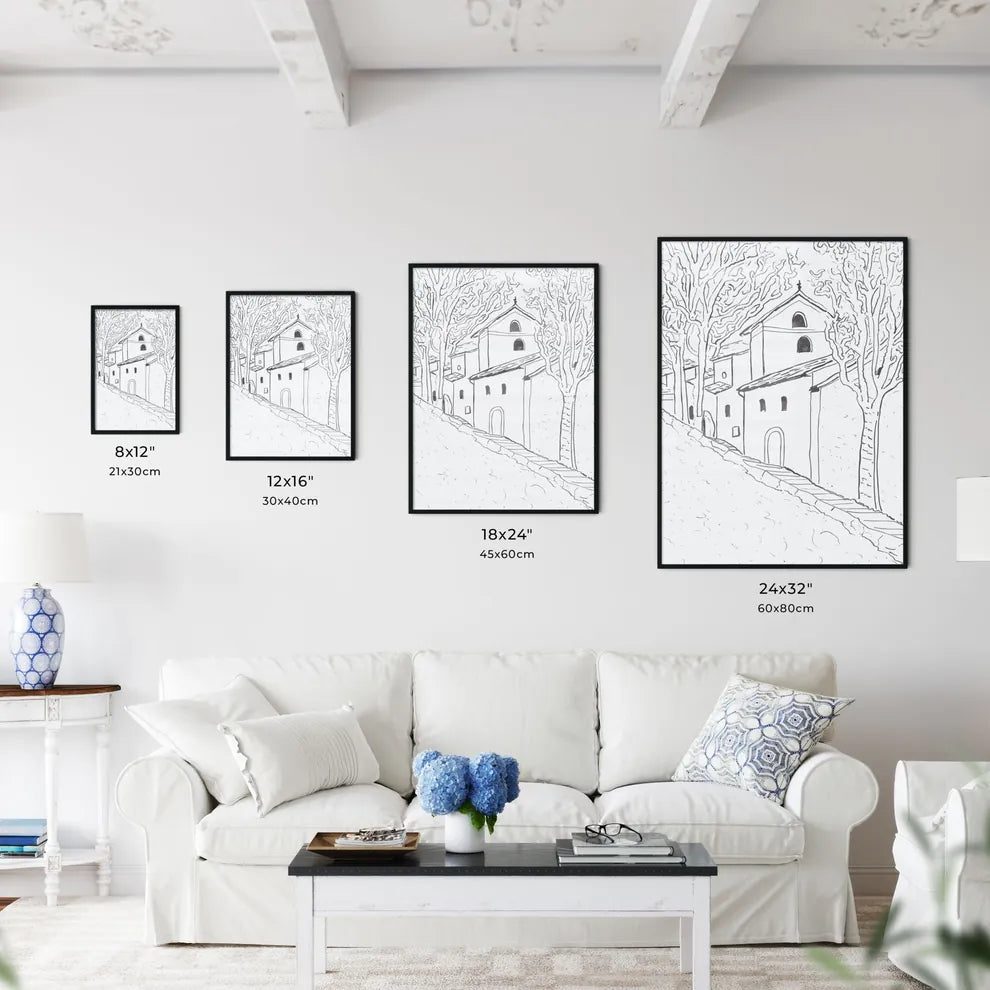 Italy - A Drawing Of A Building Size Chart