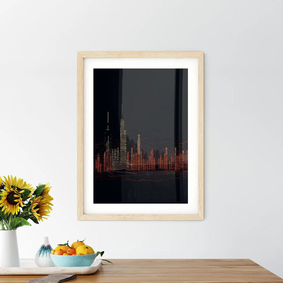 Manhattan Skyline - A City Skyli Framed Print