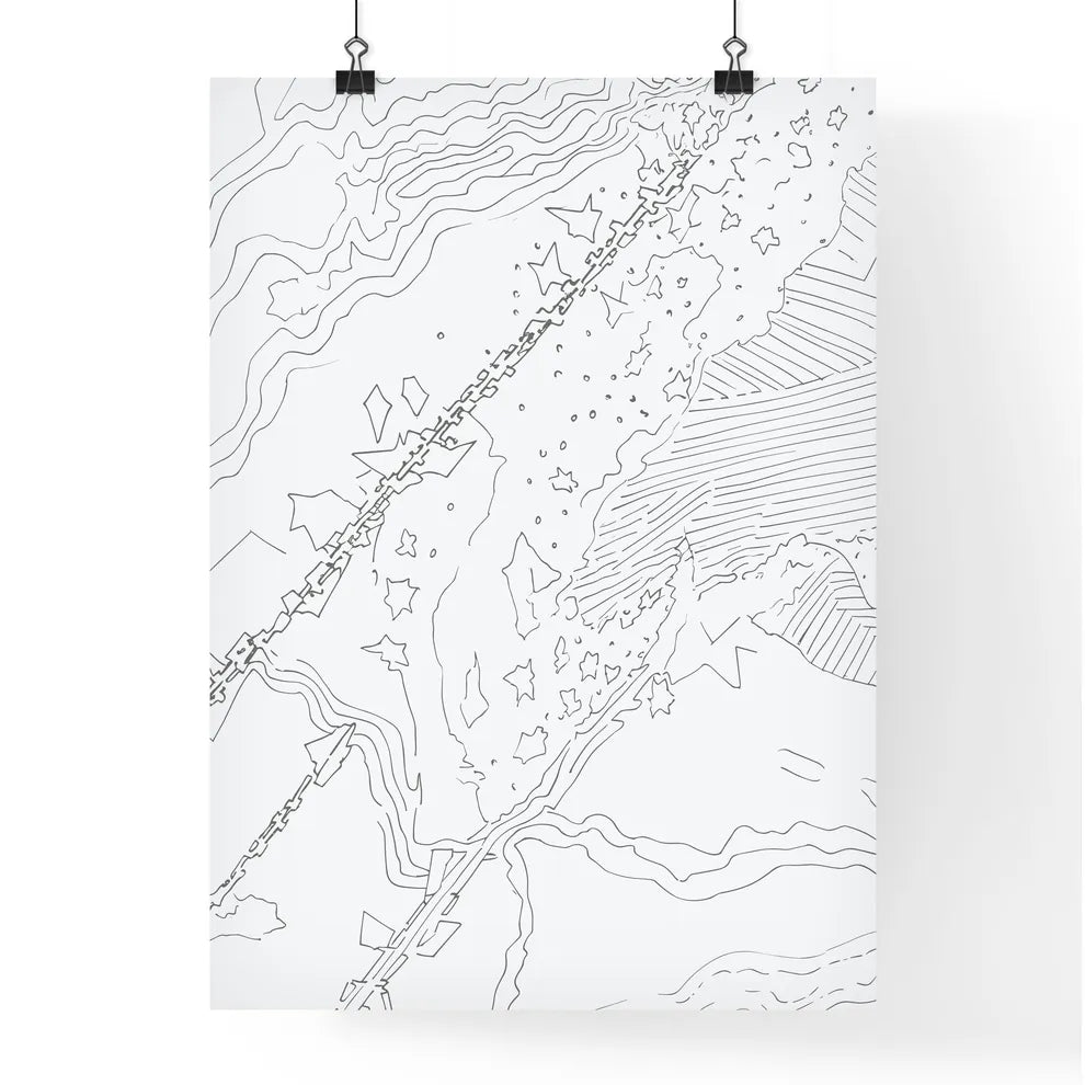 My Travel - A Map Of A M Poster