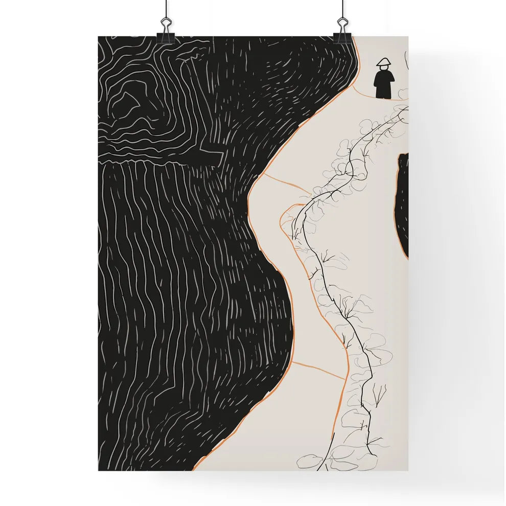 My Travel - A Black And  Poster