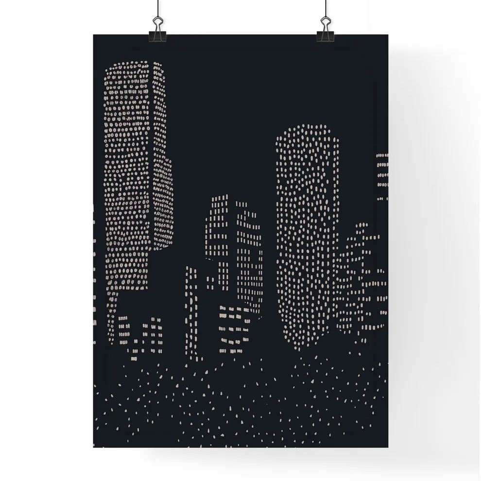 New York Buildings - A City Skyline With Many Small Objects Poster