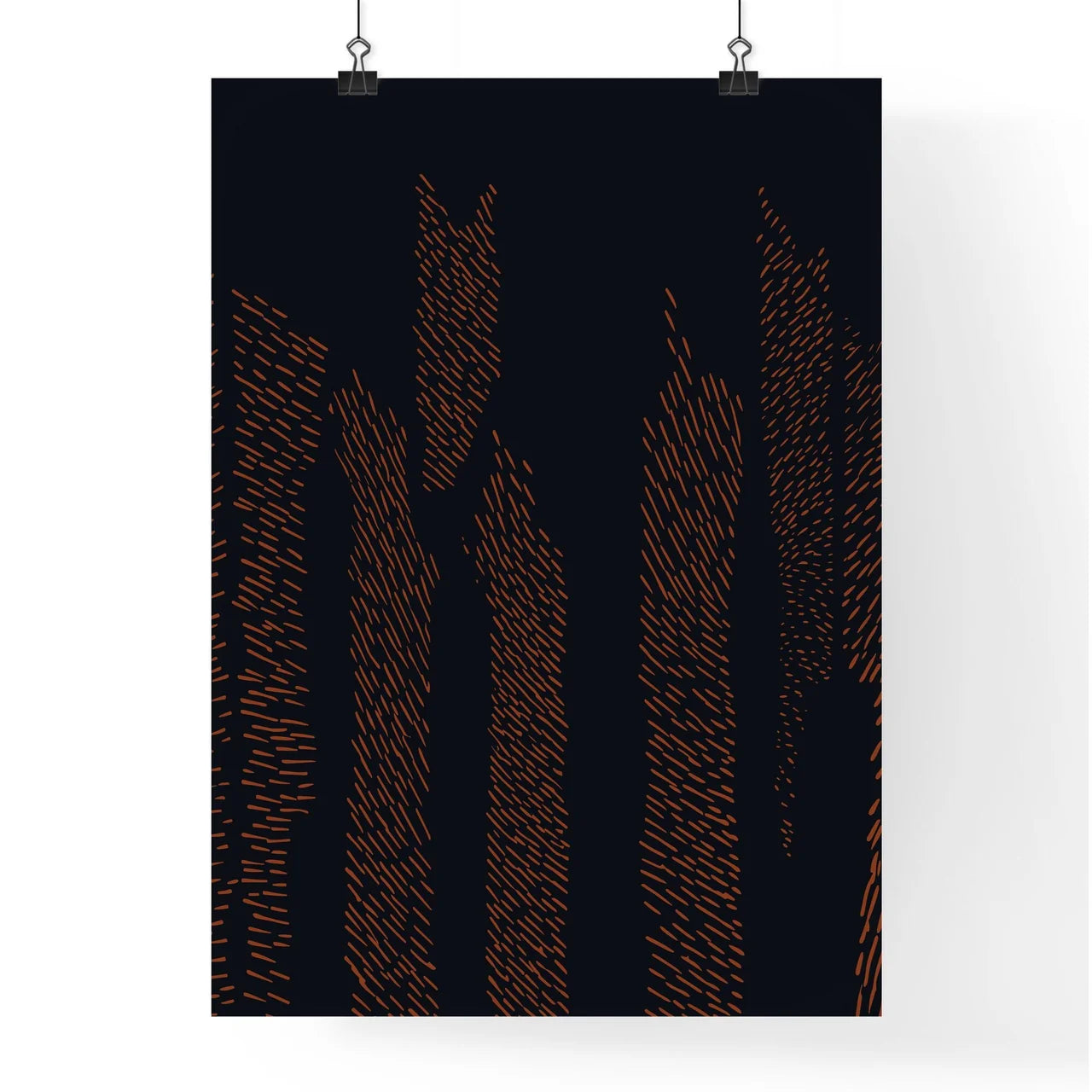 New York Buildings - A Black Back Poster