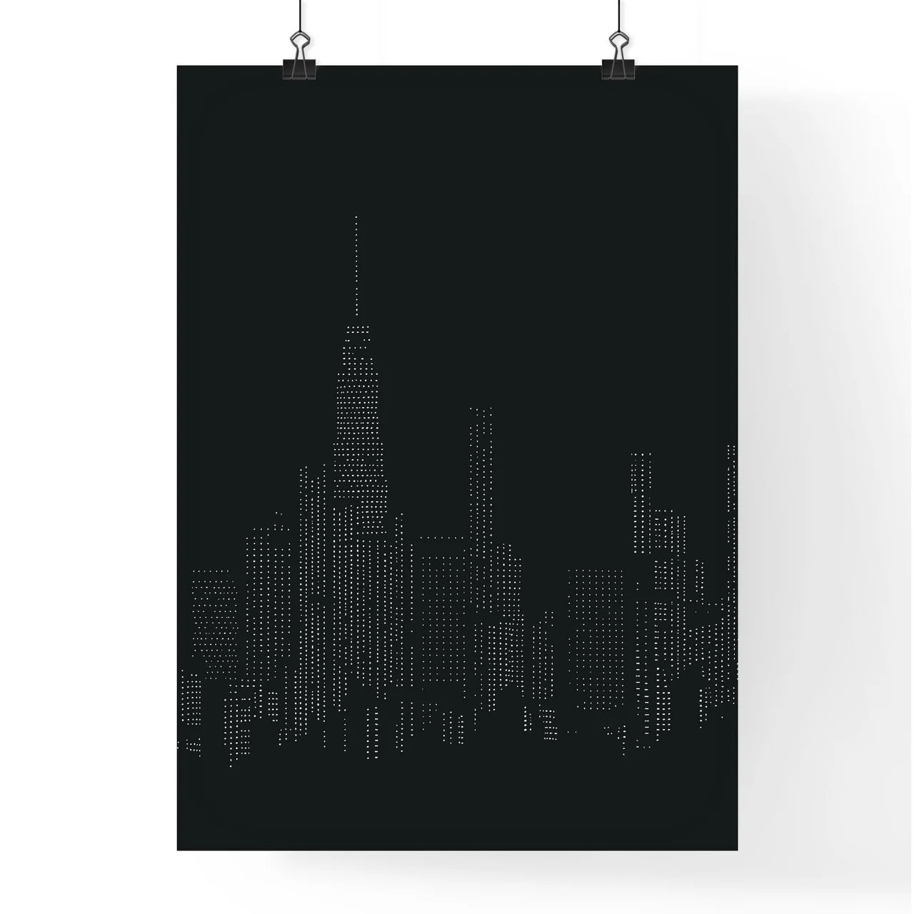 New York City Skyline - A City Skyline At Night Poster