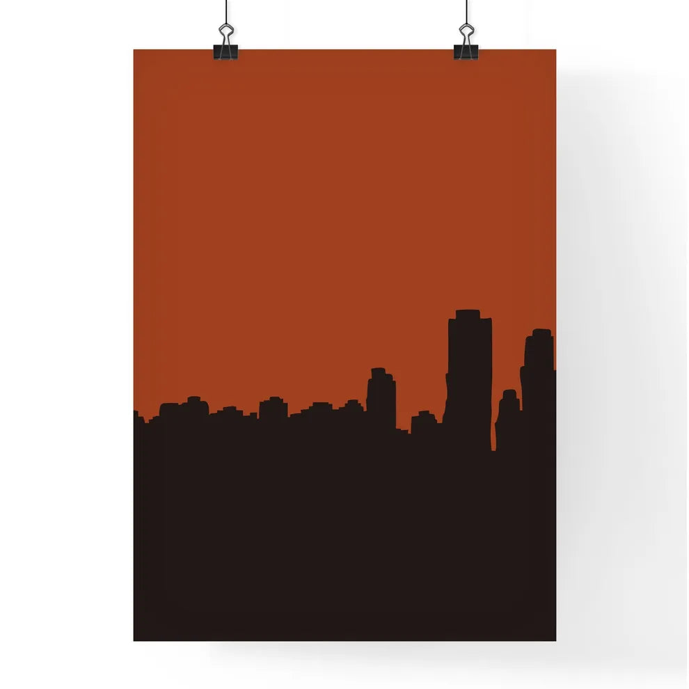New York City Skyline - A Silhouette Of A City Poster