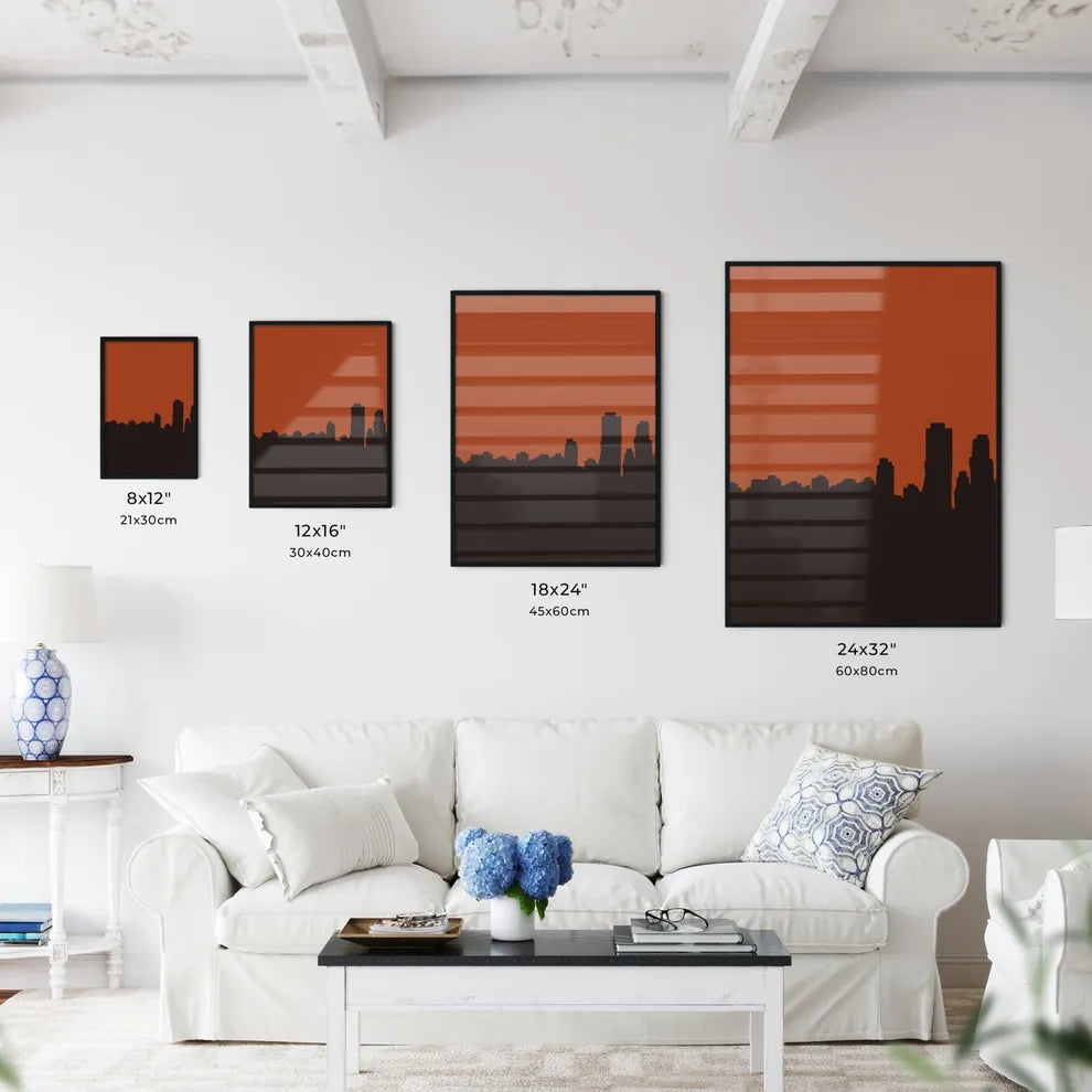 New York City Skyline - A Silhouette Of A City Size Chart