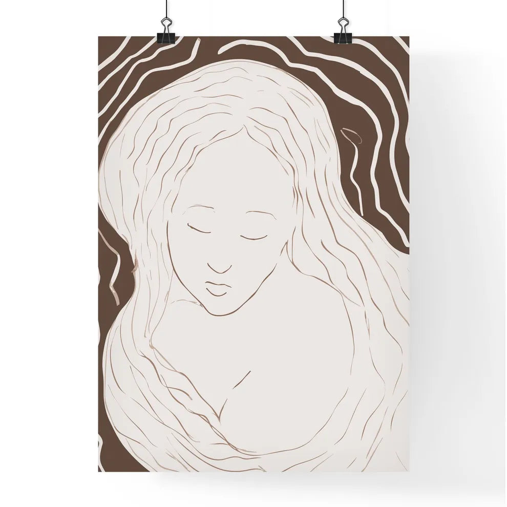 Pregnant Woman - A Drawing Of Poster