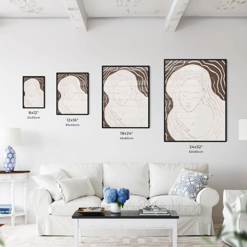 Pregnant Woman - A Drawing Of - Kitchen Hangings