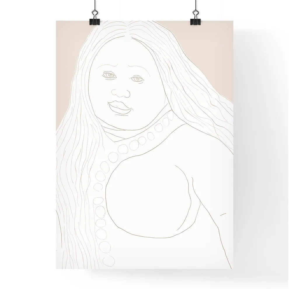Pregnant Woman - A Drawing Of Poster