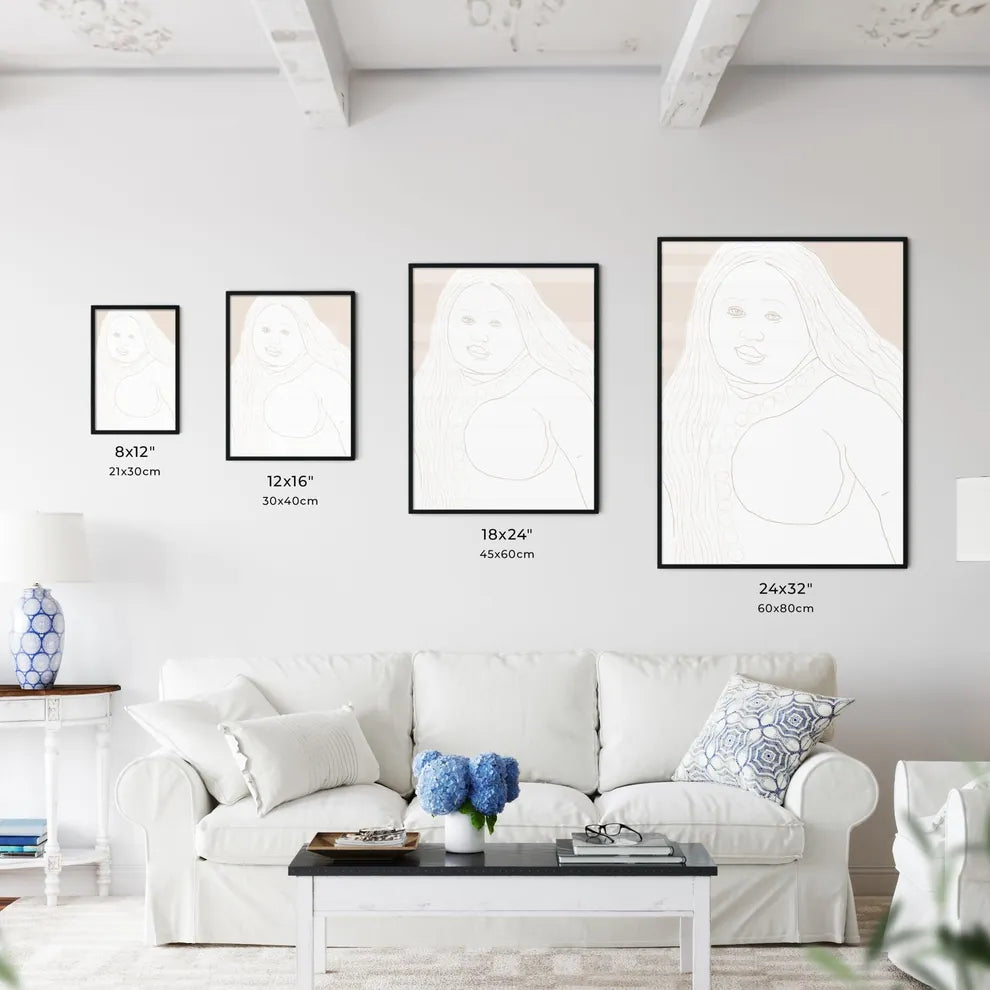 Pregnant Woman - A Drawing Of - Kitchen Hangings