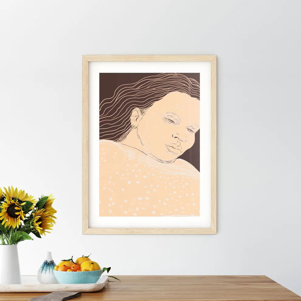 Pregnant Woman - A Drawing Of Framed Print