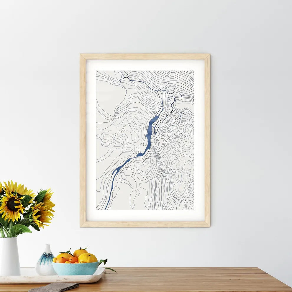 Riding A Bike - A Map Of A R Framed Print