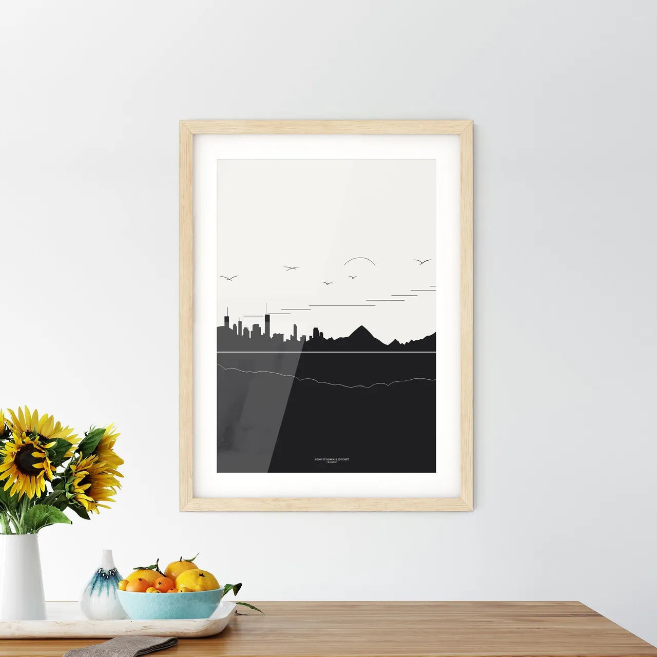 Rio De Janeiro Skyline - A Silhouette Of A City And Mountains Custom Print