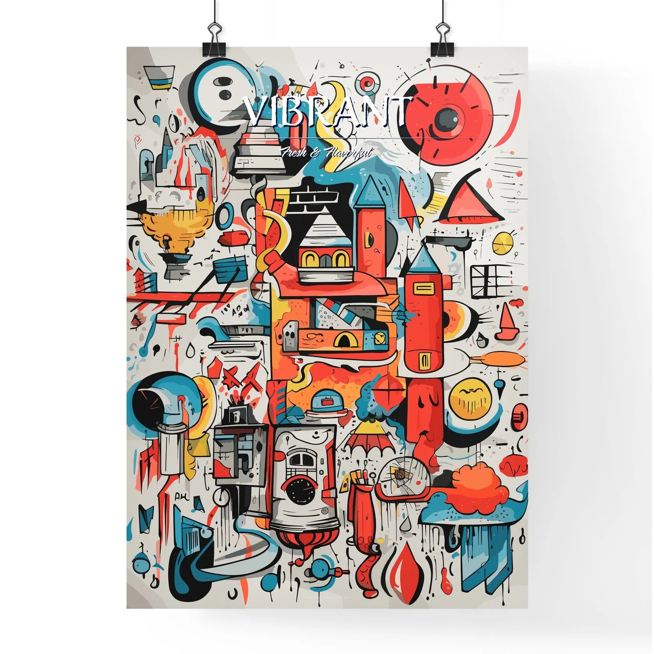 Rough Charcoal Sketch On Old Paper - A Color Poster