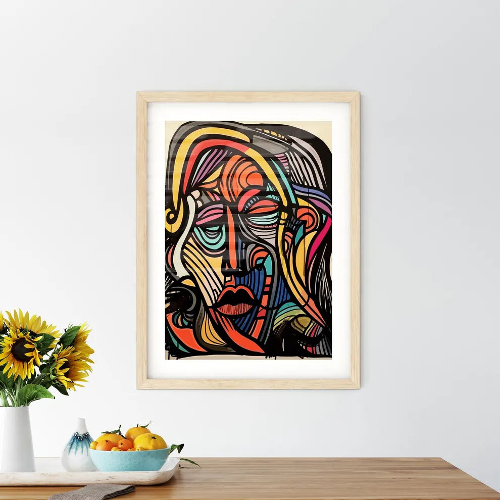Rough Charcoal Sketch On Old Paper - A Color Framed Print