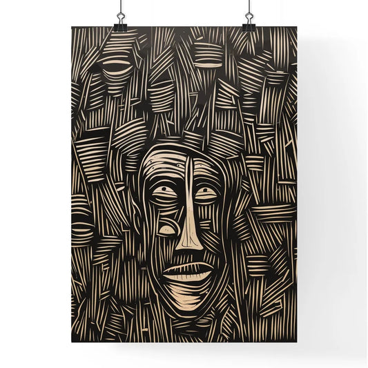 Sand Stories - A Woodcut Of Poster