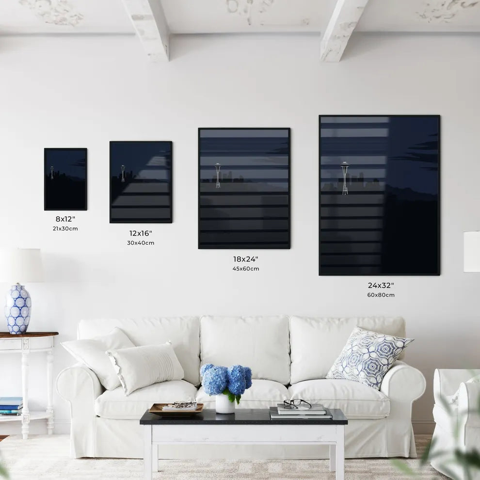 Seattle Skyline - A City Skyline At Night Size Chart