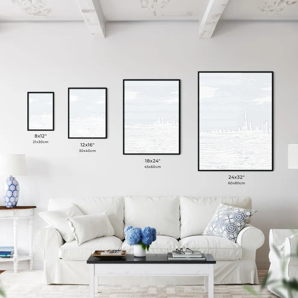 Shanghai China Waterfront - A City Skyline With A Body Of Water Size Chart