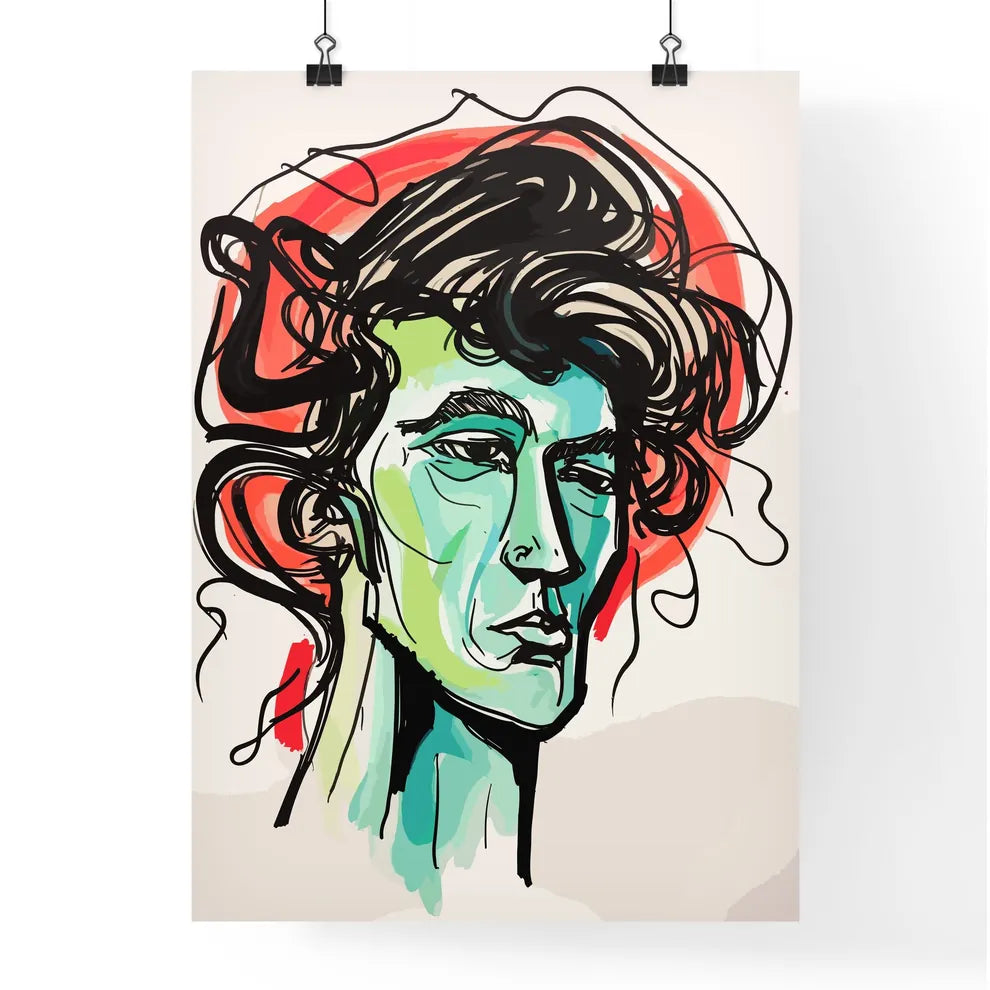 Simple Art Pen Portrait - A Drawing Of Poster