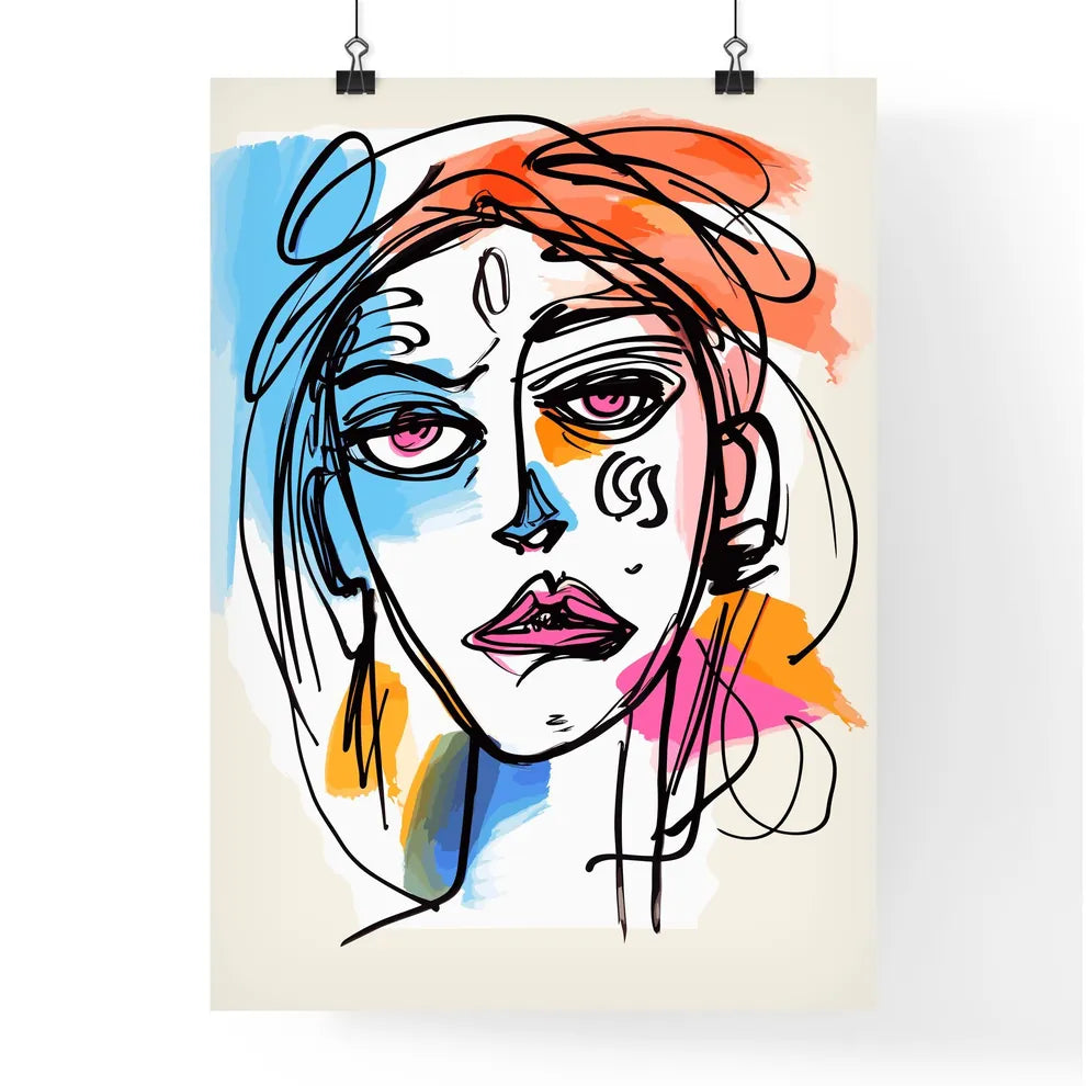 Simple Art Pen Portrait - A Drawing Of Poster