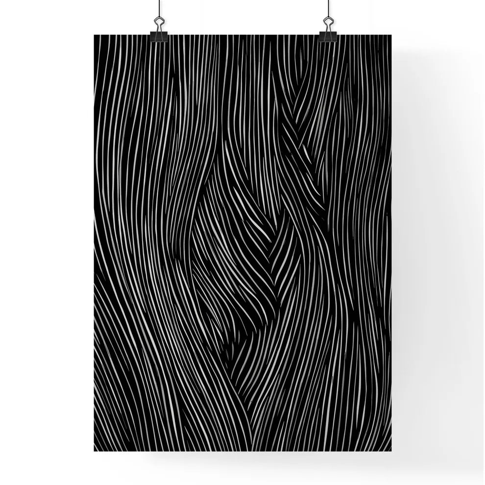 Simplicity Poster - A Black And  Poster