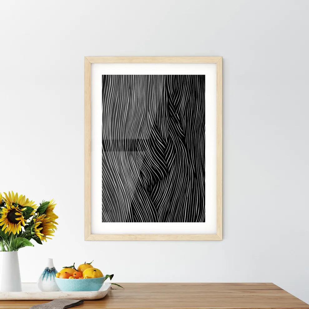 Simplicity Poster - A Black And  Framed Print