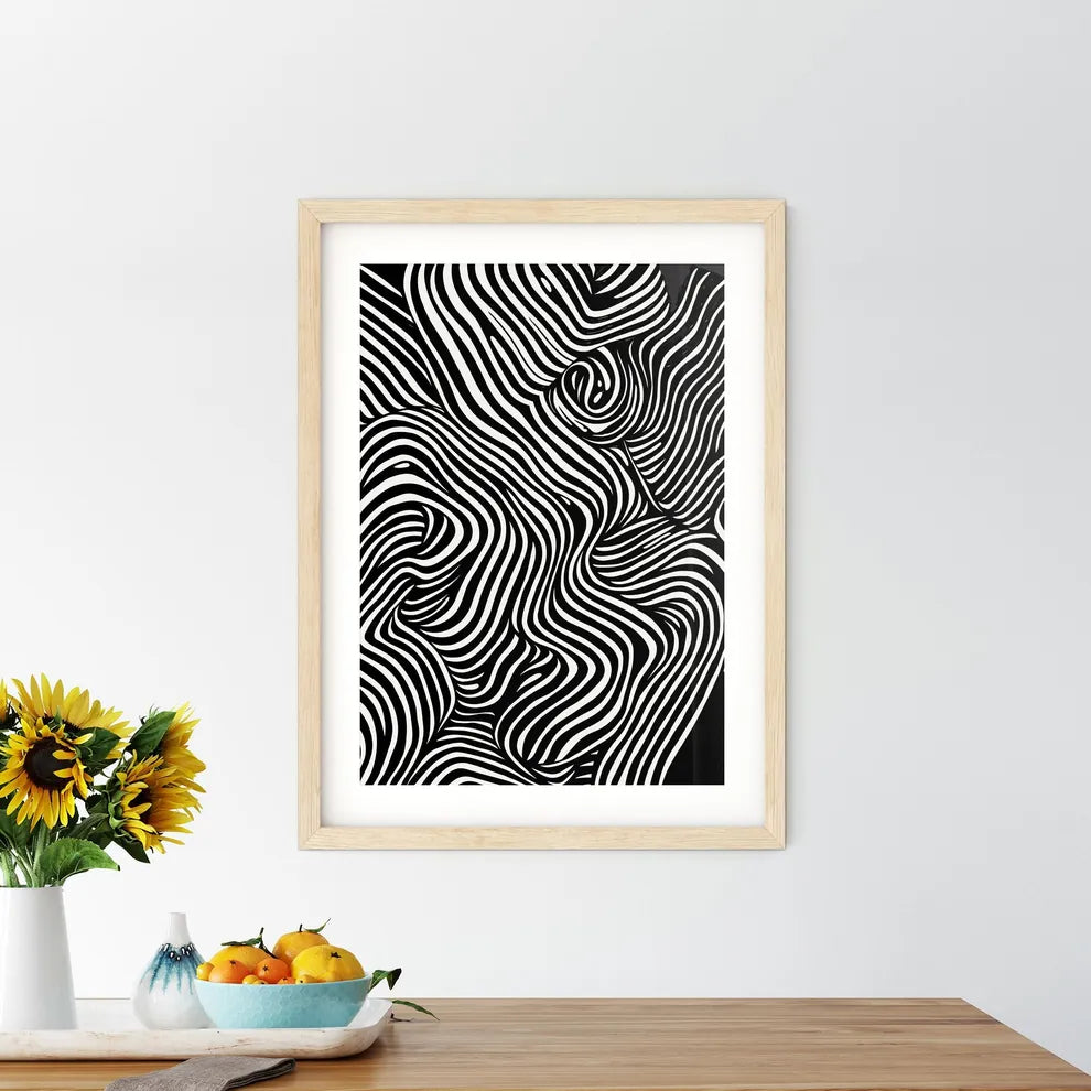 Simplicity Poster - A Black And  Framed Print