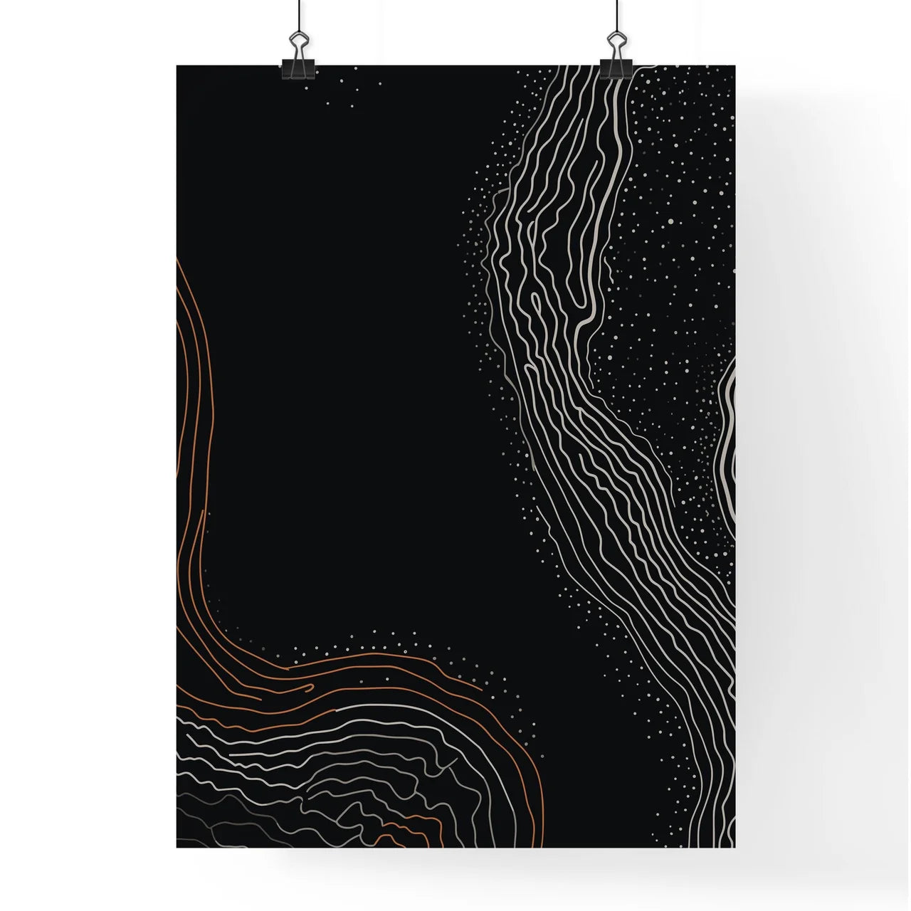 Simplicity Poster - A Black And  Poster