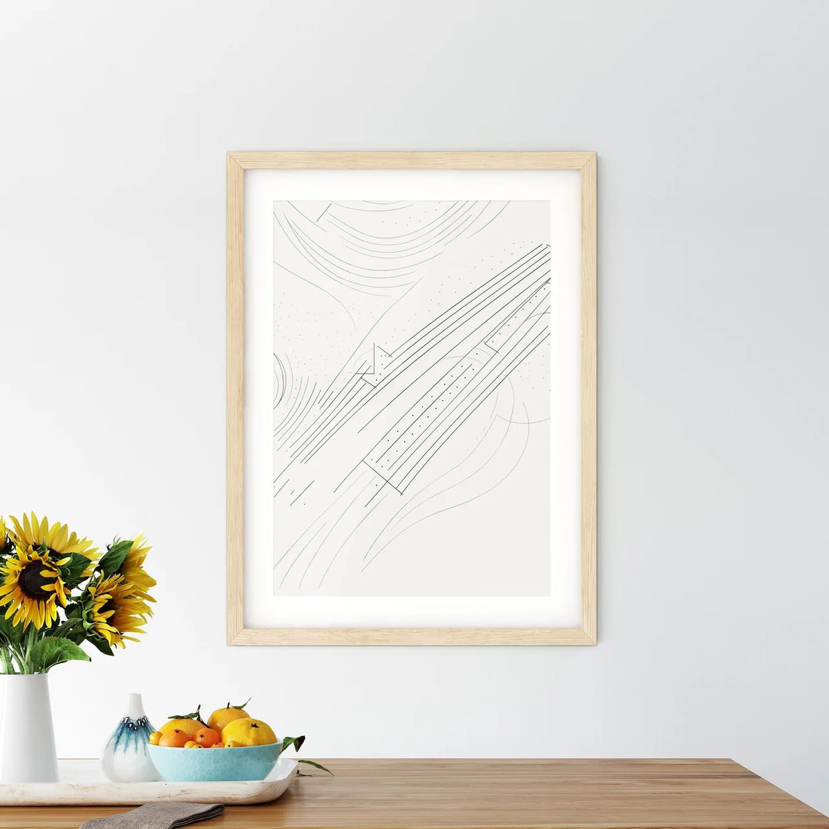 Simplicity Poster - A Drawing Of Framed Print