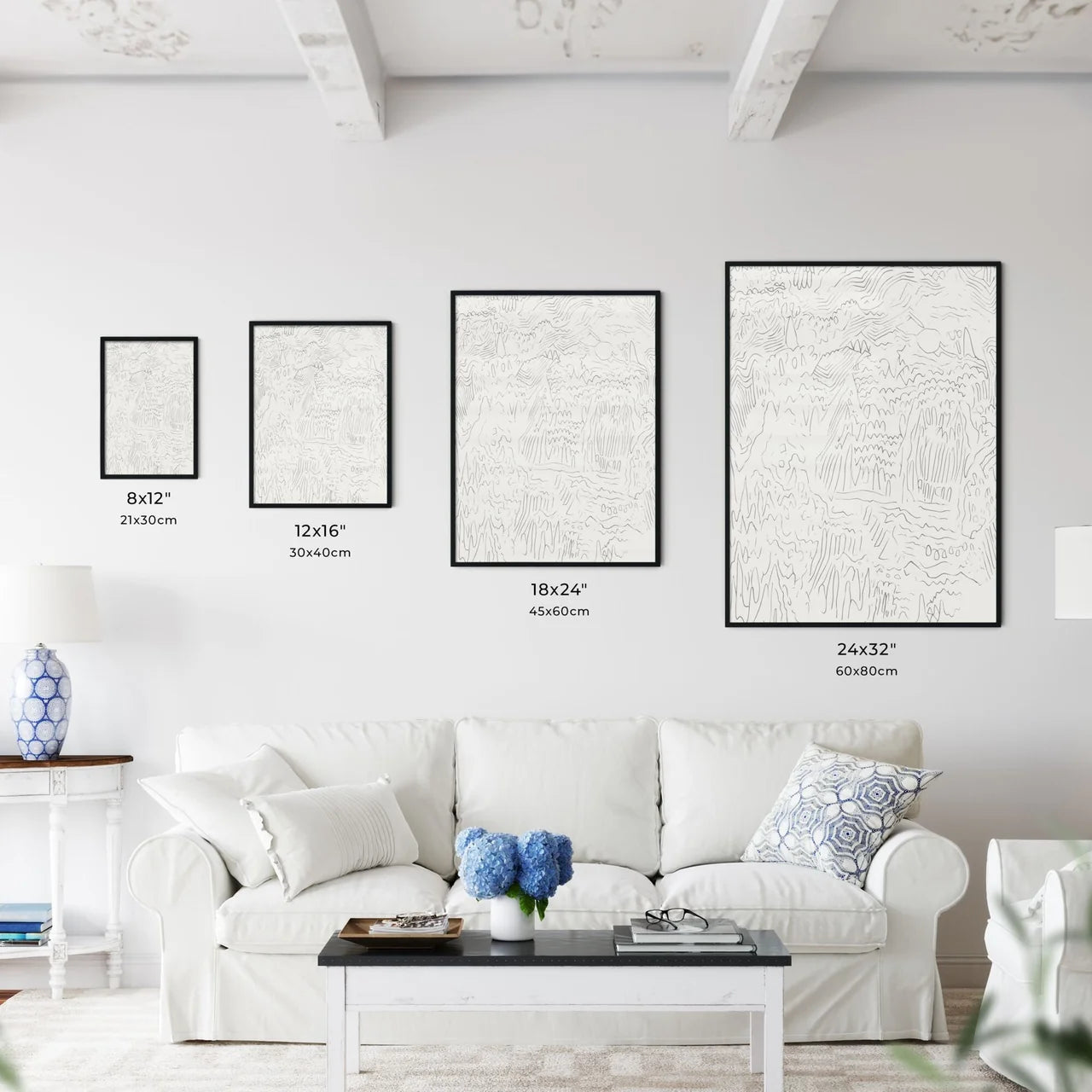 Sketchbook Abstracts - A Black And  - Kitchen Hangings