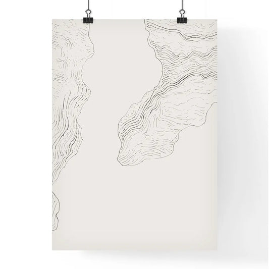 Sketchbook Abstracts - A White And  Poster