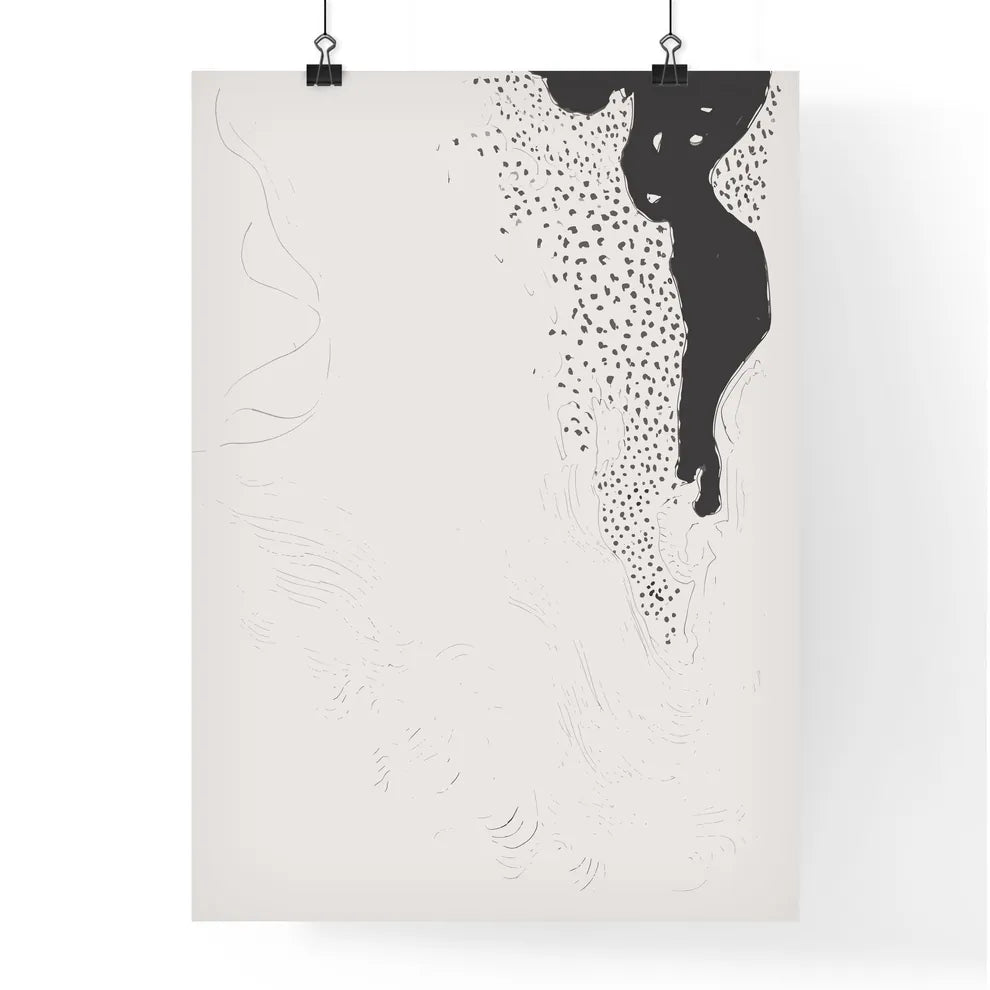 Sketchbook Abstracts - A Black And  Poster