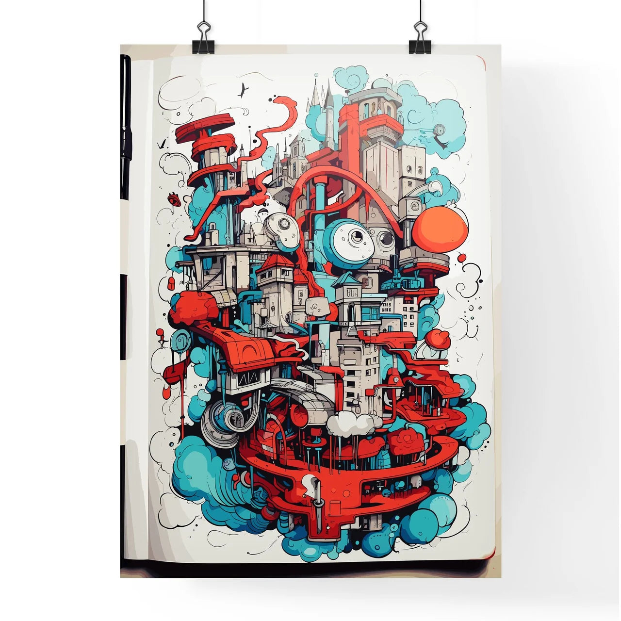 Summer Vacation - A Drawing Of Poster