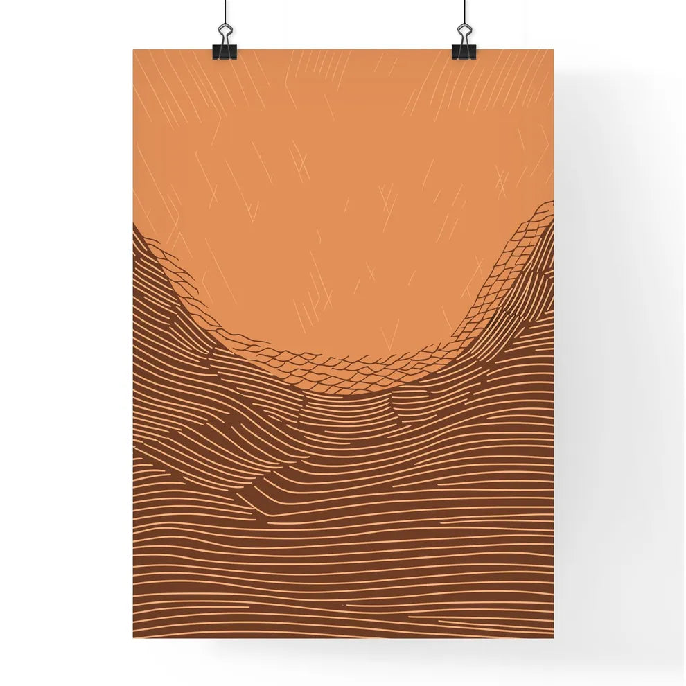 Sunrise - A Brown And  Poster