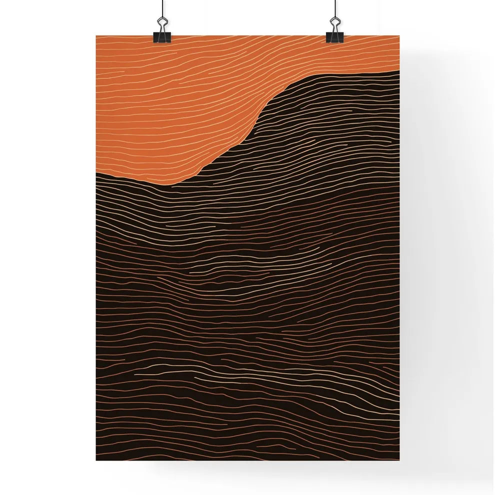 Sunrise - A Black And  Poster