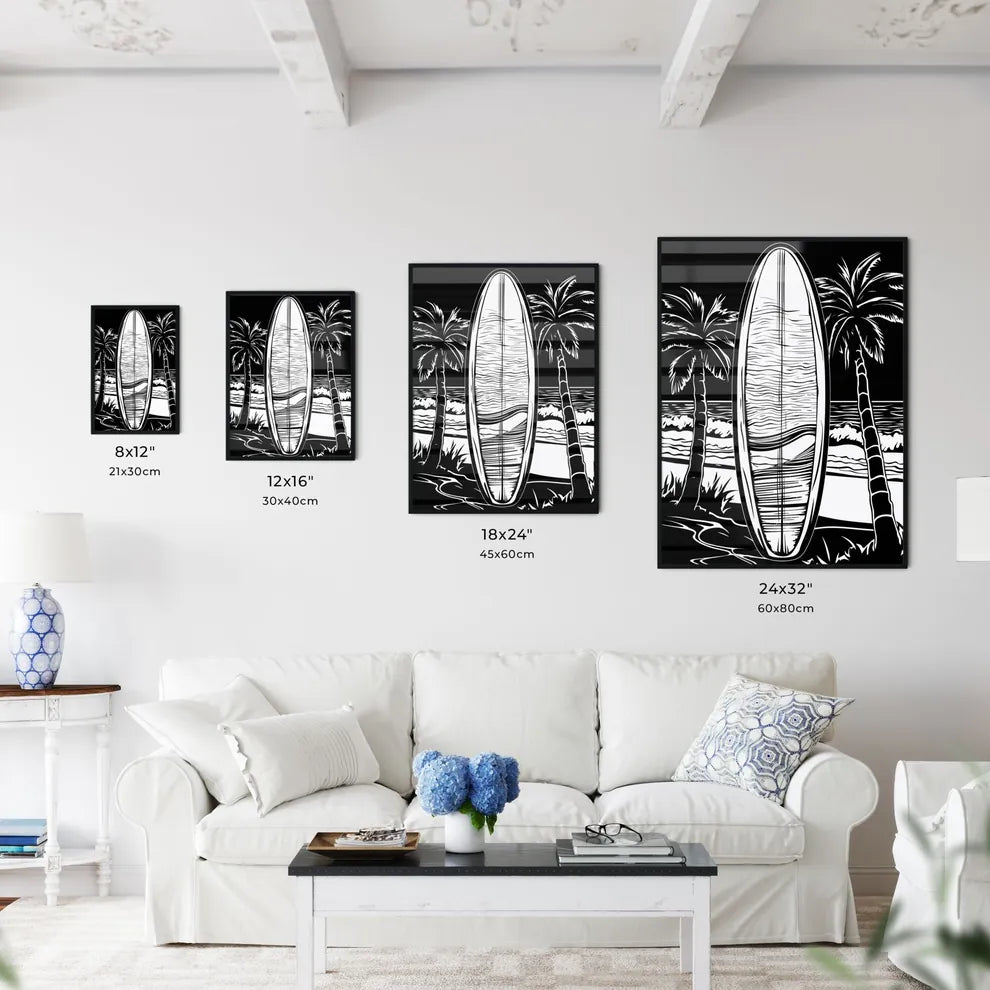 Surfboard In Front Of Beach - A Surfboard  - Kitchen Hangings