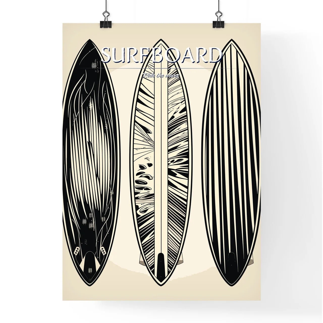 Surfboard Poster - A Group Of Surfboards Wi Poster