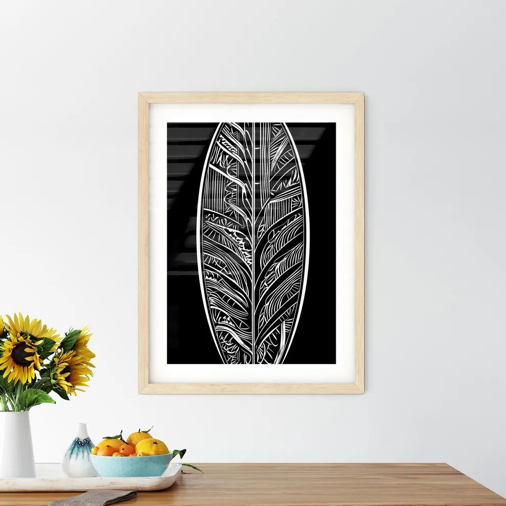 Surfboard Poster  Framed Print