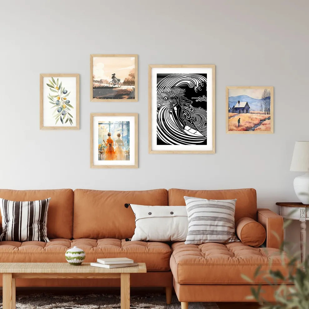 Surfing The Waves  Art Print