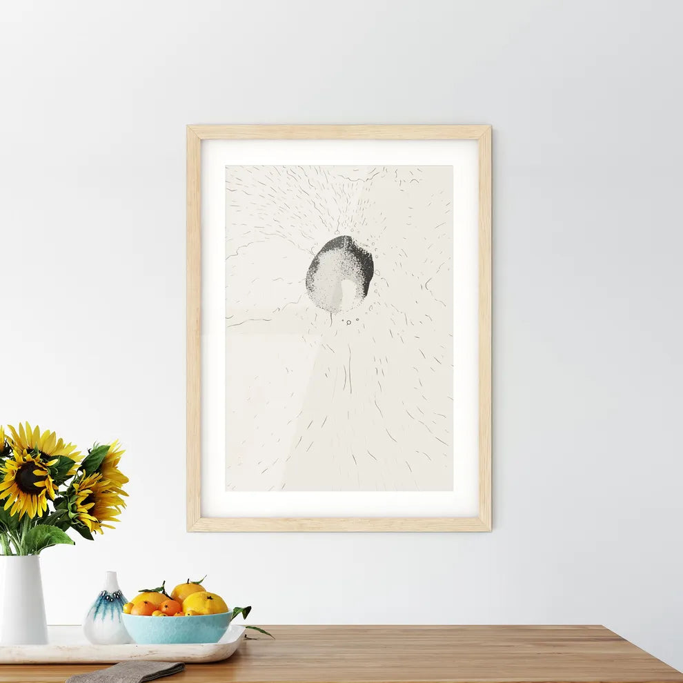 The Blue Cape Poster  Framed Print